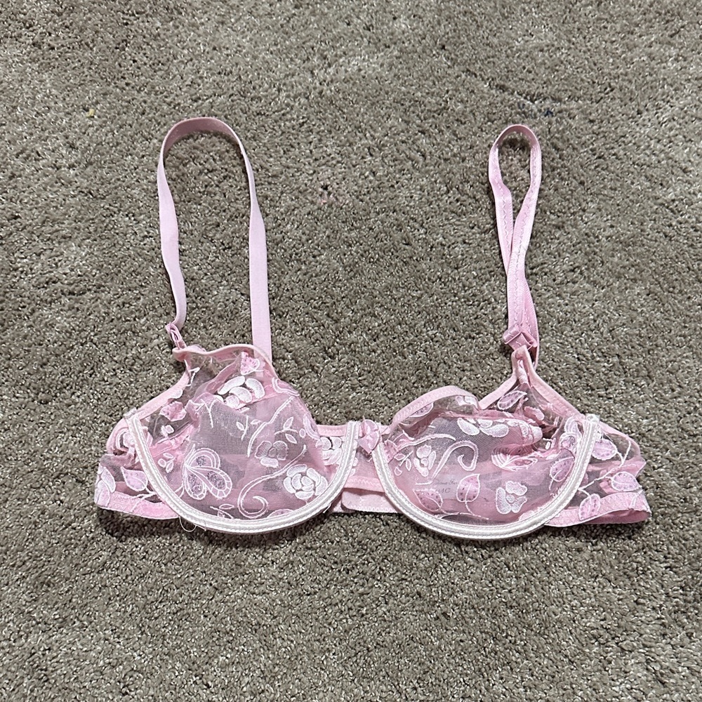 Diana Secret  Lace Pink Bra